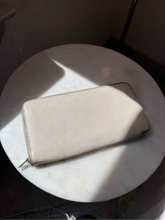 Hermès Handbags - Hermès Silk-In Leather Zip-Around Wallet